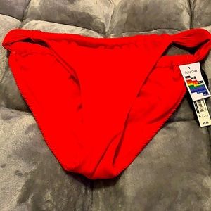 Red Cheeky NoBo large bikini bottoms. Never worn.